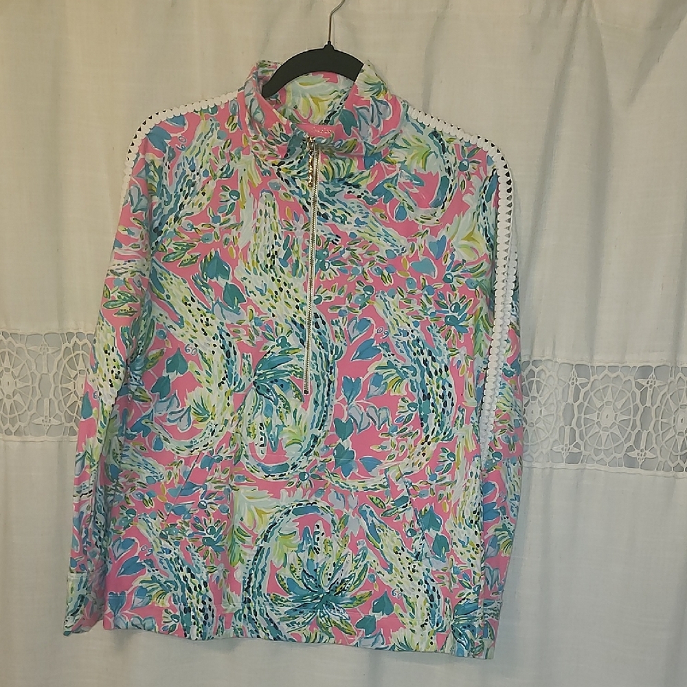 Colorful Floral Print Pullover